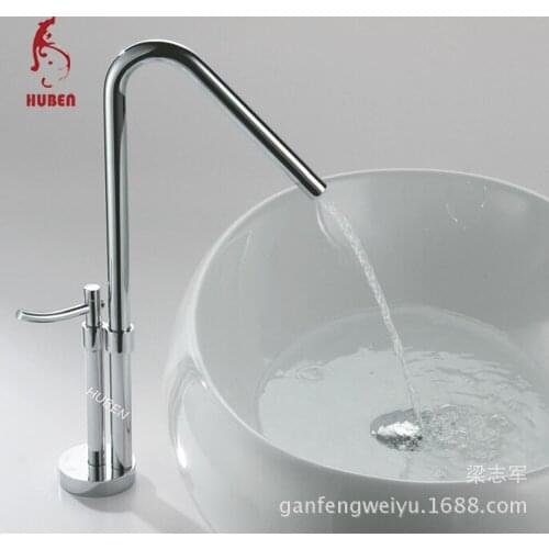 Tiger ran hot and cold basin mixer basin faucet washbasin single hole faucet rotation heightening all-copper body