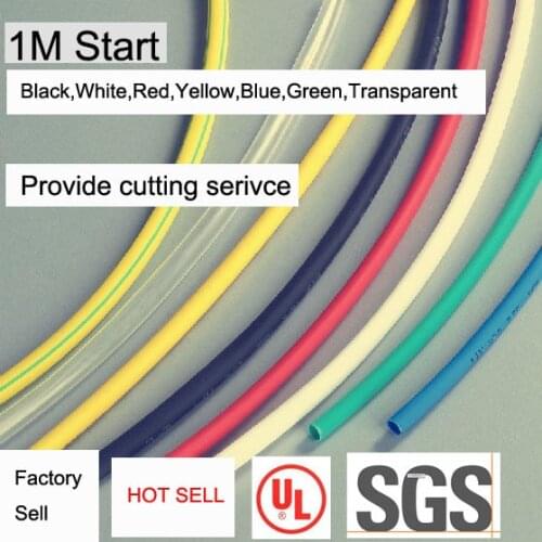 Factory sell dia 0.8mm Heat Shrink Tubes Shrinkable Tubing Insulation Sleeving 2:1 in different color