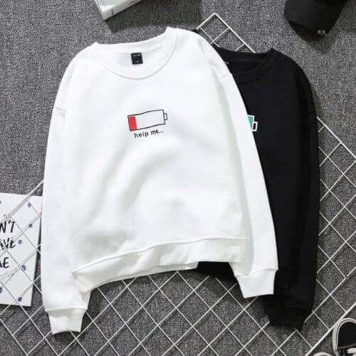 Plus Size Hoodies Thick Sweatshirts Couple Woman Long Sleeve Sweatshirts Lover Hoodies Autumn Winter Hoodies