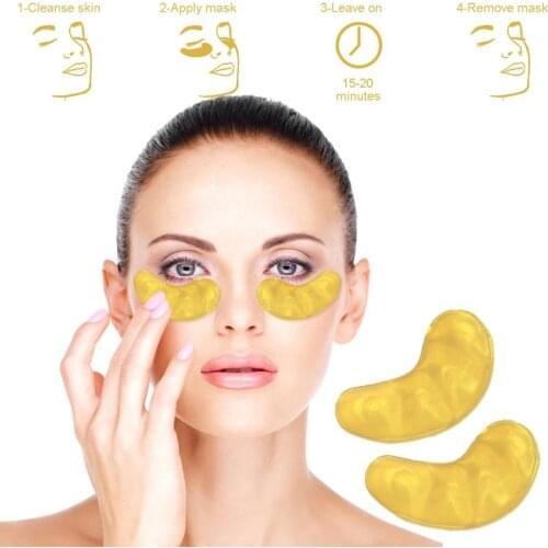 Gold Collagen 24k Gold Serum For Eyes Under the Eyes Dark Circles/Mask Anti Aging/Puffiness Moisturizing Eye Patch Eye Pads