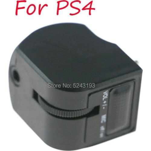 10pcs for Sony PlayStation 4 VR handle headset adapter for chat volume control and game sound for PS4 VR good companion