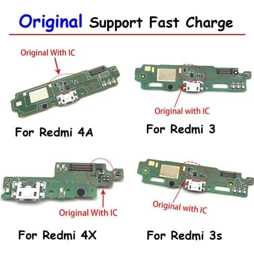 Redmi 4X USB Charging Dock Plug Socket Port Connector For Xiaomi Redmi 4X 4 4A 3S , 100% Original New