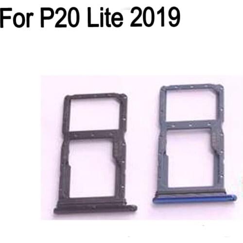 100% Blue SIM Card Tray For Huawei P20 Lite 2019 SD Card Tray SIM Card Holder SIM Card Drawer For Huawei P 20 Lite 2019