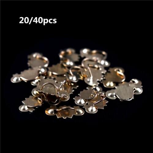 20/40pcs 1/12 Hardware Golden Metal Drawer Handle Pulls Toys Dollhouse Miniatur Furniture Doll House Accessories for Children