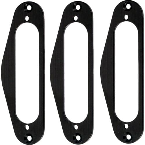 3x Black Metal Pickup Mounting Ring For Fender caster Electric Guitar