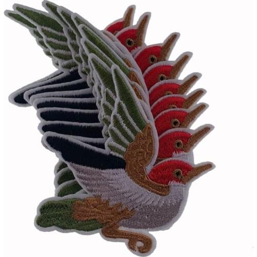 5Pcs Bird Pattern Iron on Patch Embroidery patches for clothing Sewing Sticker DIY Badges Decorative Accessories