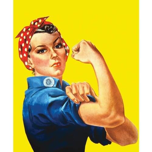 5D DIY Muscle Woman Rosie Lady Diamond Painting Full Drill Embroidery Cross Stitch Needlework Mosaic Craft Kit Home Decor Gift