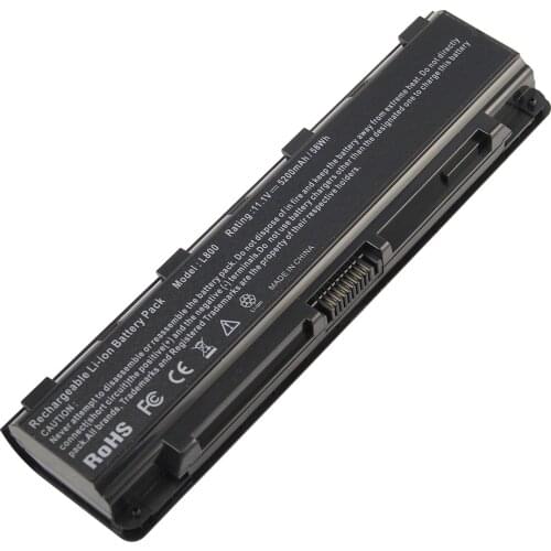 5200mAh for Toshiba Laptop battery C800 C800D C805 C840 C845 C850 C870 L800 L800D L835 L875 PA5025U-1BRS PA5026U-1BRS PABAS259