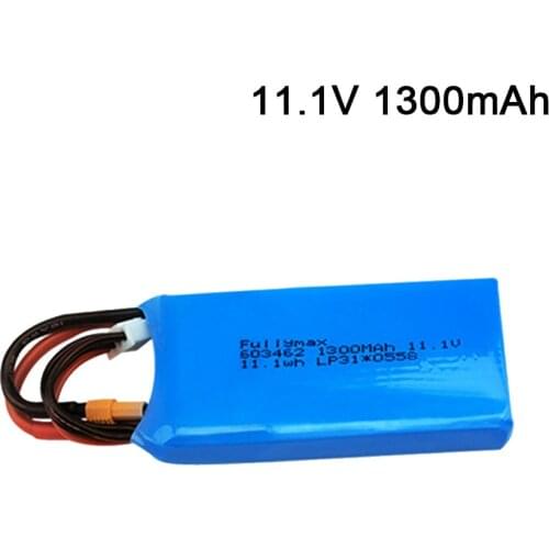 11.1V 1300mAh Lipo Battery For XK X450 FPV RC Drone Spare Parts Accessories Replace Rechargeable Batteries