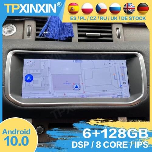64GB Carplay 2 Din Car Radio Stereo Receiver Android 10.0 For Land Rover Range Rover Evoque GPS Player Video Receiver Head Unit