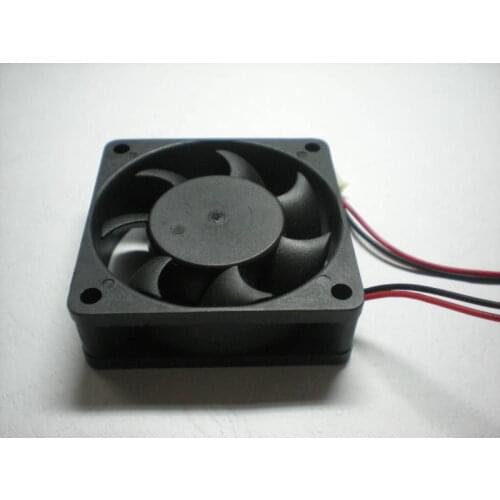 2 Pcs Brushless DC Cooling Fan 7 Blade 6020S 5V 2 Wires 60x60x20mm