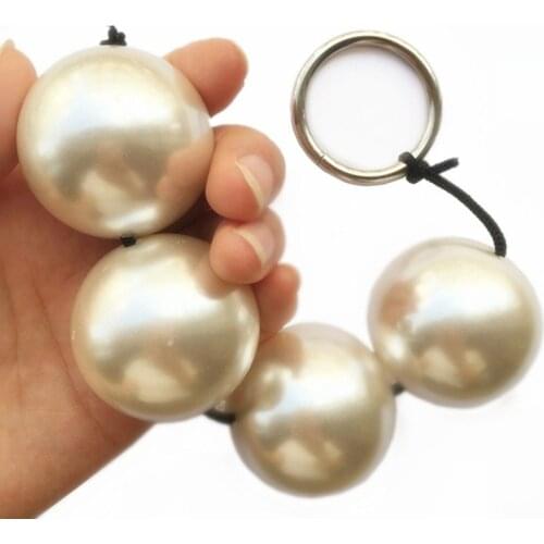 4cm Diameter Big Anal Beads Balls Acrylic Butt Plugs Prostate Stimulate Sex Toys For Men & Women Adult Games Products anal plug