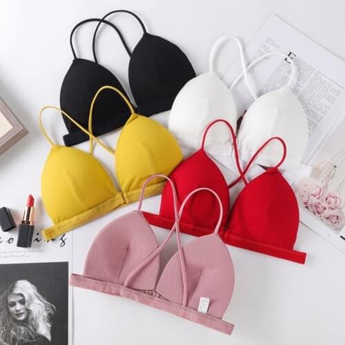 Front Buckle Bra Push Up Bralette Beauty Back Brassiere Wireless Underwear Solid Color Female Lingerie Sexy Bra For Women