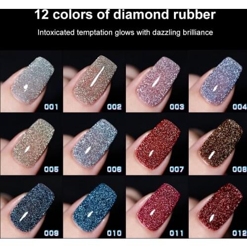 Nail Art Broken Diamond Powder Flash Glue Symphony Light Therapy Laser Glue Nail Polish Gel Beauty Nail Art Manicure Tools TSLM1
