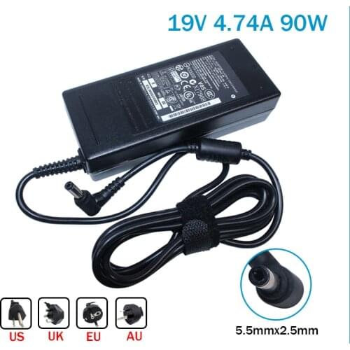For Asus ADP-90SB BB 19V 4.74A 5.5*2.5mm AC/DC Adapter US/EU/UK Version For Asus ADP-90CD DB PA-1900-36 Power Charger