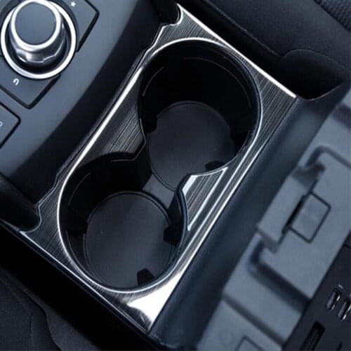 For Mazda CX-5 CX5 Accessories 2020-2017 Center Console Water Cup Holder Panel Trim Cover Interior Mouldings Car Styling