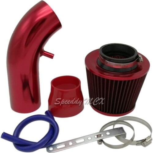 Racing/Car Air Intake Pipe 63mm High Flow 76mm Air Filter Intake Kit 3inch Car Sport Cold Air Intake Kits Universal Red Blue