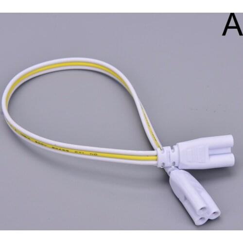 HOT sale 3 pin Double-end Cable Wire LED Tube Connector 30cm Two-phase Three-phase T4 T5 T8 Led Lamp Lighting Connecting