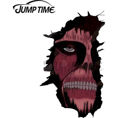 JumpTime 13 x 4.6cm Crack in the Wall Peeker Car Stickers and Decals Vinyl Car Wrap Auto Motorcycle Bumper Car Styling Decor