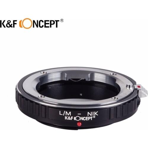 K&F CONCEPT for L/M-Nikon Camera Lens Mount Adapter Ring of Metal for Leica M Mount Lens to for Nikon Lens Camera Body