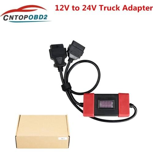 Best Quality 12V To 24V Heavy Duty Truck Diesel Adapter Cable for Launch X431/Easydiag2.0/3.0/Golo 3 Truck Converter