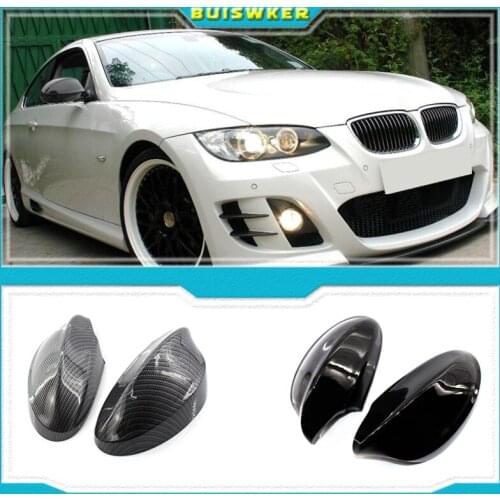 For BMW 1 3 Series E81 E82 E87 E88 E90 E91 E92 E93 Carbon Fiber Rearview Mirror Cover Caps Car Accessories