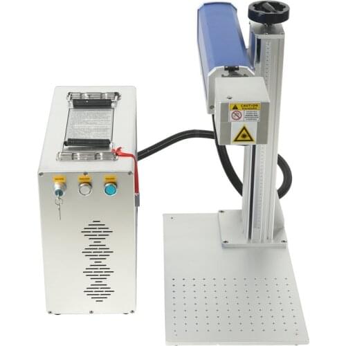 Laser marking machine 50w fiber marking machine for metal / non-metal +Rotary axis