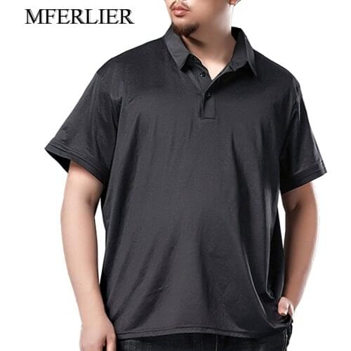Summer polo shirts 7XL Bust 143cm 6XL 5XL Plus size Mens polos
