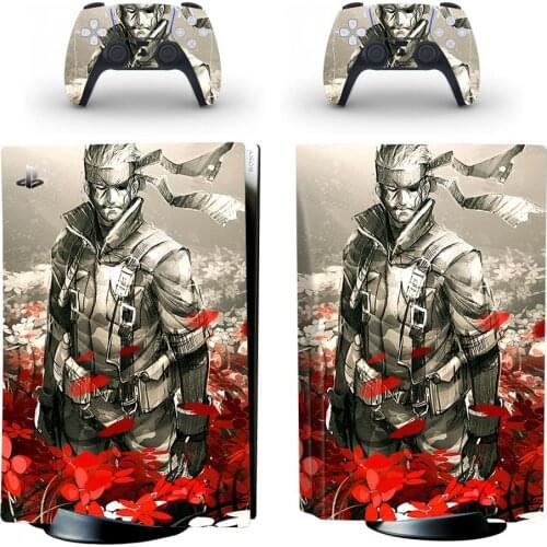 Metal Gear Solid PS5 Standard Disc Edition Skin Sticker Decal Cover for PlayStation 5 Console & Controller PS5 Skin Sticker