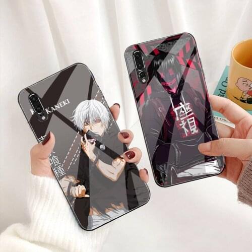 Tokyo Ghoul Trendy Anime Kaneki Ken Phone Case Tempered Glass For Huawei P30 P20 P10 lite honor 7A 8X 9 10 mate 20 Pro