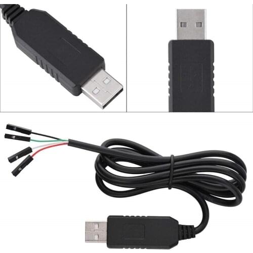 PL2303HX USB to UART TTL RS232 Upgrade Module 1m/3.3ft Download Converter Adapter Cable Wire Computer Accessories