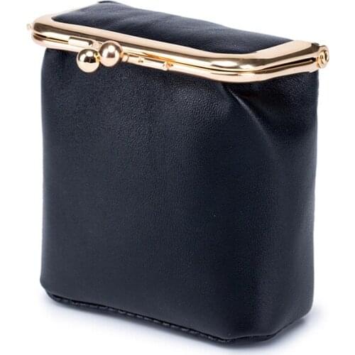 2021 New Fashion Square Women Lipstick Bag Genuine Leather Lipstick Box Ladies Mini Multifunction Cosmetic Bags Coin Purse