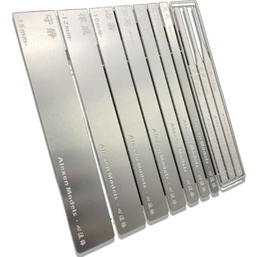 Stainless Steel Model Grinding Stick 10in1 for Gundam Military Aj0069 Heart Flow Thin General Purpose Sanding Rod modeling Tool