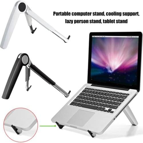 Portable Laptop Holder Folding Laptop Stand Support Base Notebook Stand Riser Bracket Computer Tablet Holder Cooling Bracket