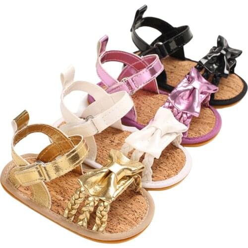 Girls Sandals Toddler Baby Girl Unique Bowknot Princess Sandals Summer PU Leather Beach Sandals for Girls