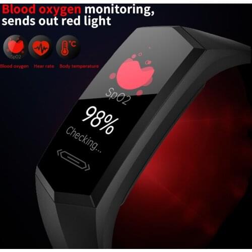 2021 Health Smart Bracelet Real Blood Oxygen Body Temperature Monitor Smart Watch Sport Wristband Smartwatch PK Xiaomi Mi Band 6