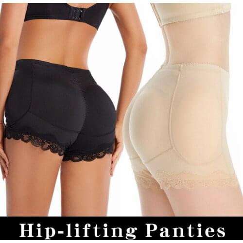 SMDPPWDBB Butt Hip Enhancer Panties Fake Buttock Lifter Up Padded Underwear Low Waist Shapewear Seamless Boyshorts for Women