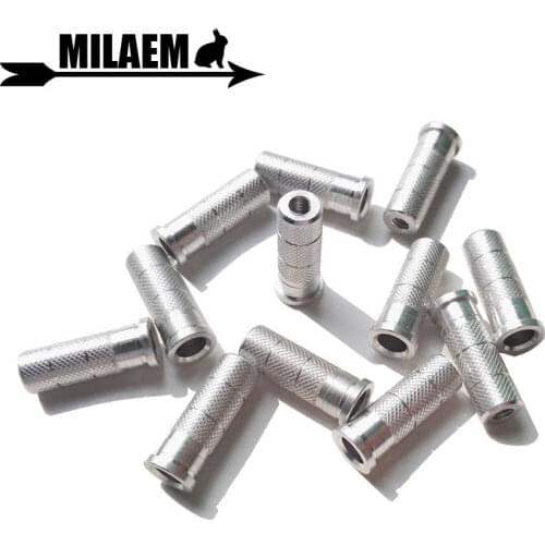 50pcs Archery Aluminum Arrow Insert ID 6.0 /6.2 /7.6mm DIY Arrow Shaft Target Hunting Shooting Accessories