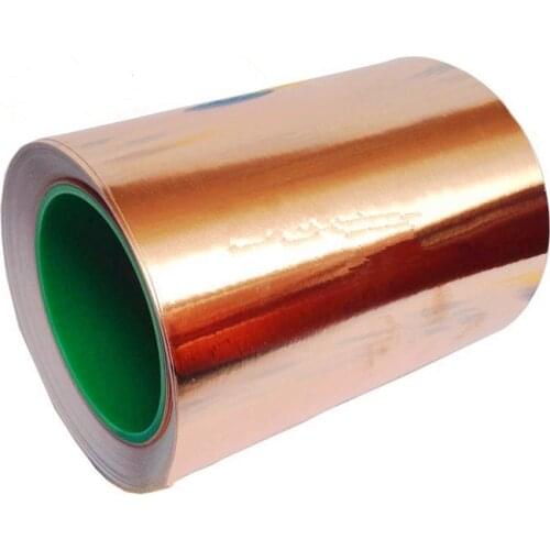 High Quality 100mm X 30m Single Adhesive Conductive Copper Foil Tape EMI Shield Copper Strip High Temperature Tape