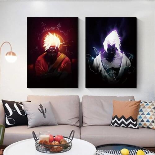 Japanese Anime Naruto Cartoon Canvas Painting Sasuke Posters and Prints Mural Picture Kids Room Home Wall Art Decoration Cuadros