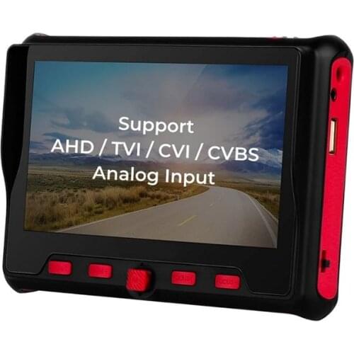 4.5 inch tester micro monitor used for analog camera tester AHD/CVI/TVI test support RS485PTZ controller provides 12 languages