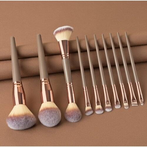 7/10/15Pcs Double Ended Makeup Brushes Cosmetic Powder Eyeshadow Foundation Blush Blending Professional Make Up Set Maquiagem