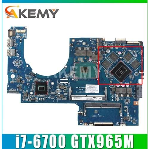 862259-601 864744-601 DAG37AMB8D0 G37A for HP 17-W HP17-AB notebook computer motherboard CPU i7 6700 GTX965M DDR4 100% test work