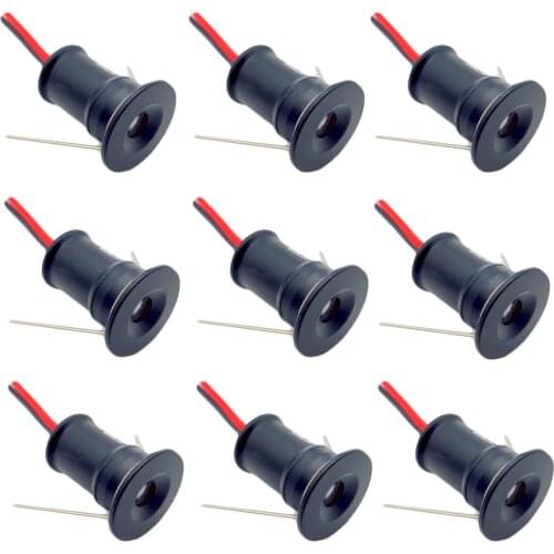 9pcs Spot Led Light 1W Downlight Black White Silver Shell Ceiling Downlight 12V IP65 Cabinet Bathroom Corridor Ceiling Spotlight