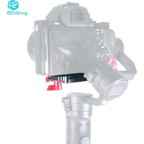 BGNing Aluminum Camera Mount Bracket Quick Release Plate for Zhiyun Crane M2 Gimbal Support Holder Clamp QR Plate Accessories