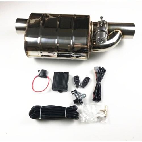 Car Valve Exhaust Pipe Vacuum Pump Variable Mufflers Stainless Steel Universal 51 60 63 70 76MM Embossing Remote