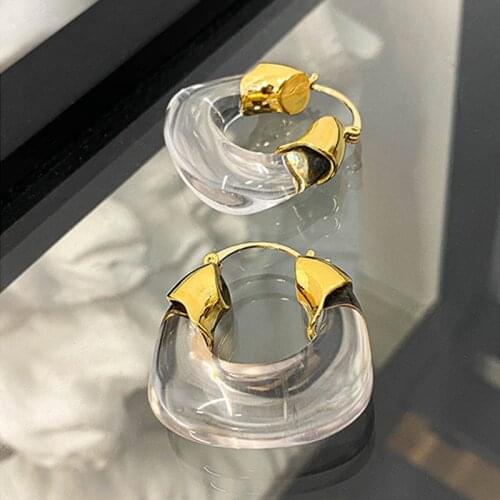 Big Transparent Resin Drop Earrings For Women 2021 New Fashion Jewelry Personality Creative Statement Earings Wholesale