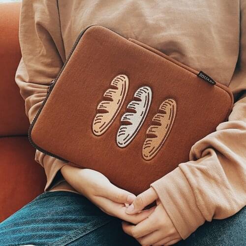 Pouch for iPad 9.7 10.5 11inch Bread Baguette Computer iPad Bag Flat Storage Protective Cover Liner Sleeve for iPad pro 12.9"
