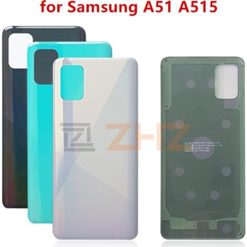 For SAMSUNG Galaxy A51 A515 Back Battery Cover Door Rear plastic soft Housing Case Replacement Battery Cover
