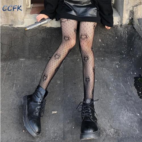 Grunge Spider Web Fishnet Stockings Gothic Tights Pantyhose Punk Harajuku Lolita Skull Love G Stockings E-girl Emo Accessories